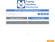 Tablet Screenshot of familymattersmediate.co.uk